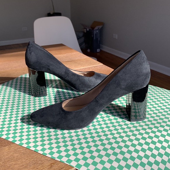 Suede Chunky Heel - Picture 4 of 5